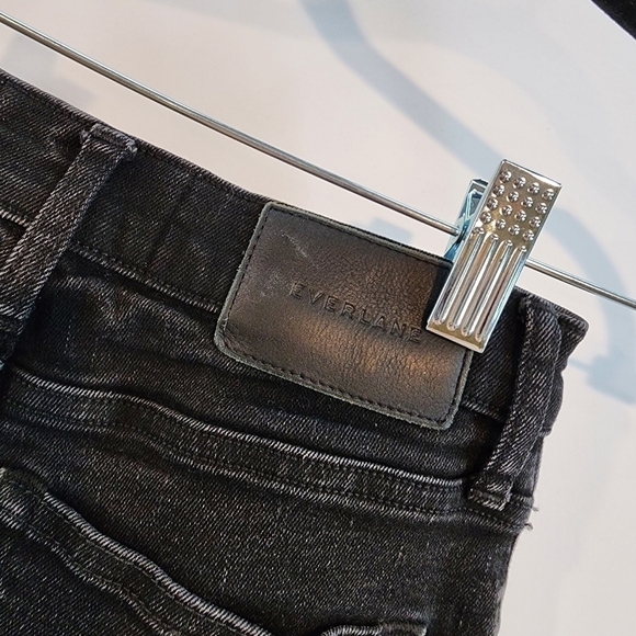 Everlane Grey Washed Black Jeans High Rise Skinny Stretch‎ Denim Jeans sz 25 - Picture 4 of 10